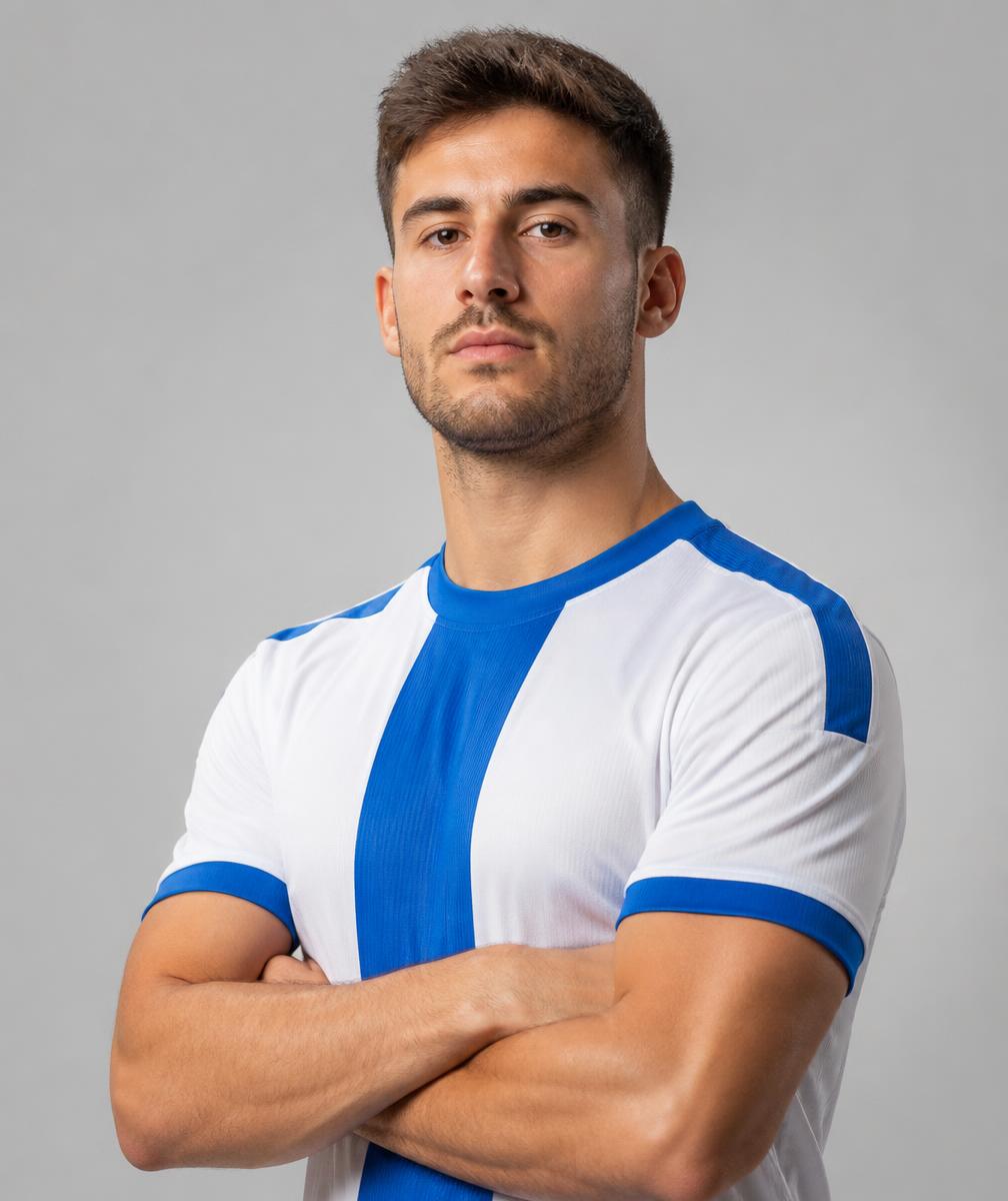 Footballer portrait representing a mintable player asset